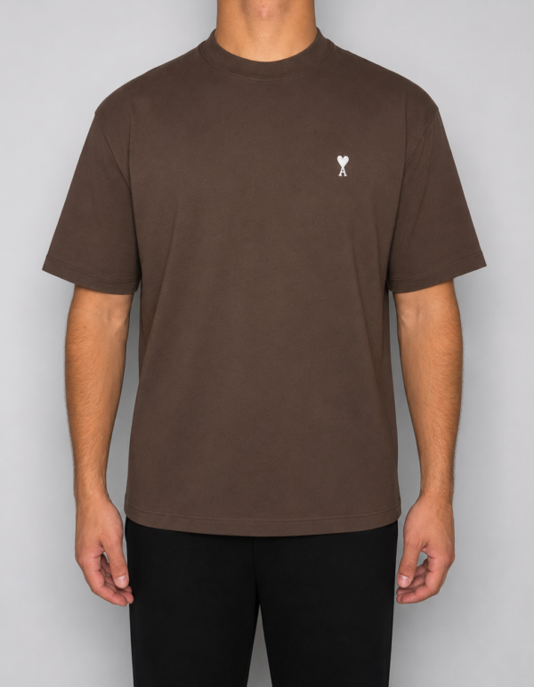 Ami Paris white logoborduring T-Shirt